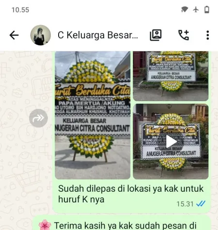 Pengiriman Papan Bunga Duka Dukuhrejo Bayan